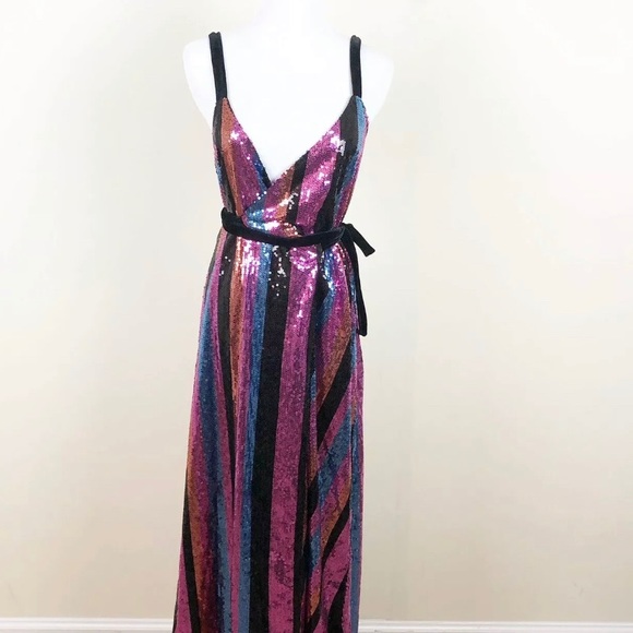 NWT ZARA MULTI COLOURED SEQUENCE DRESS - Picture 11 of 15